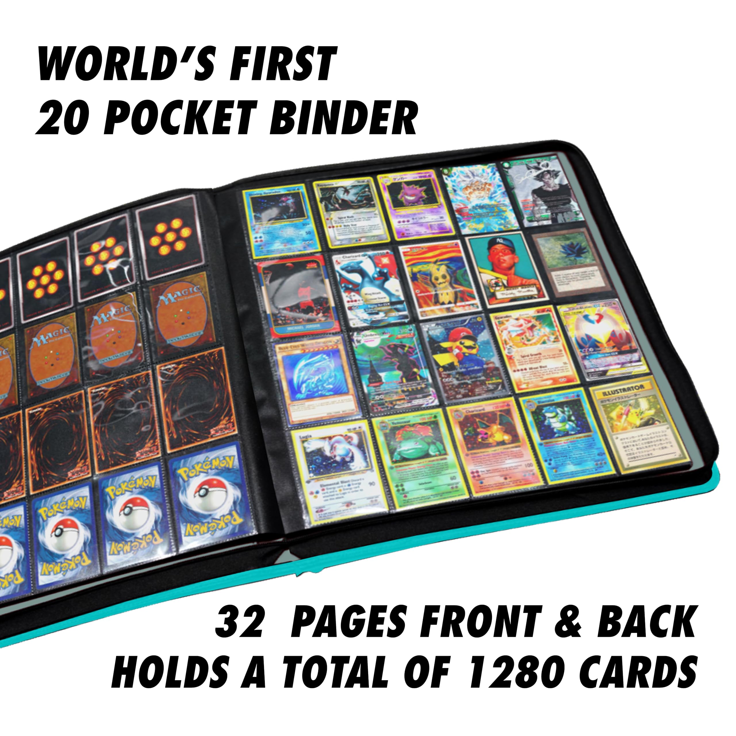 Amazon.co.jp: 1280枚以上のカード 20ポケット カードバインダー