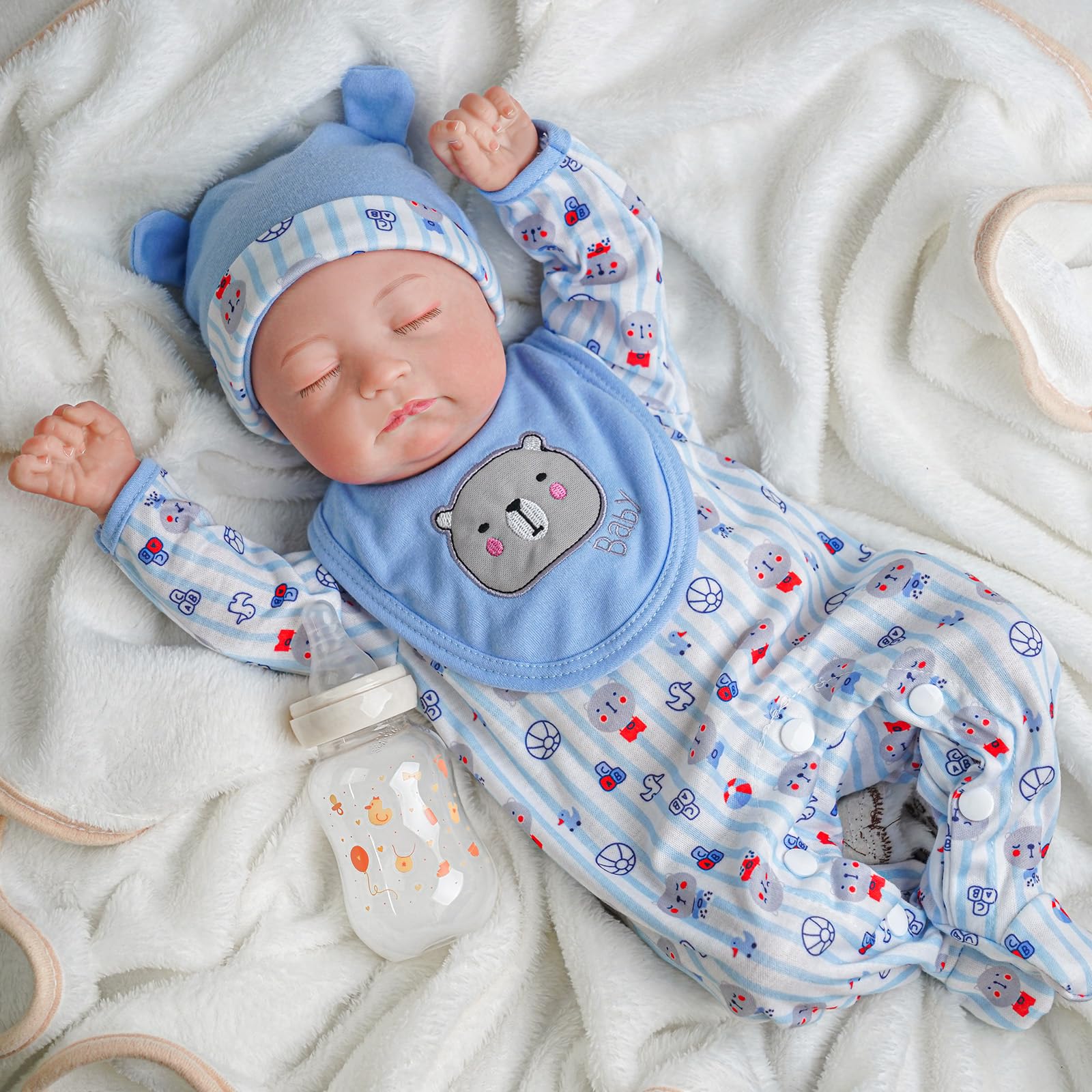 Amazon | BABESIDE リボーンベビードール 男の子 20インチ 愛らしい