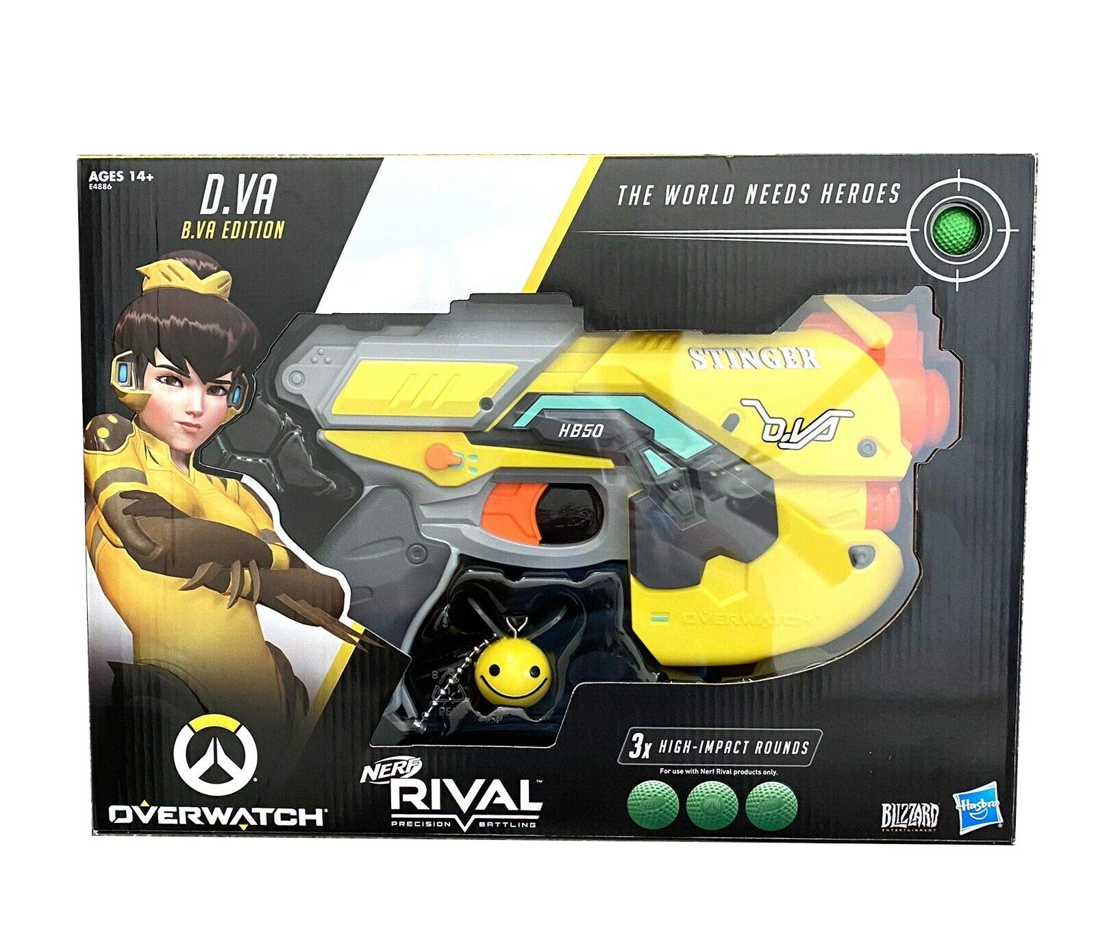 Amazon.com: Overwatch NERF B.Va Special Edition D.Va Rival Blaster