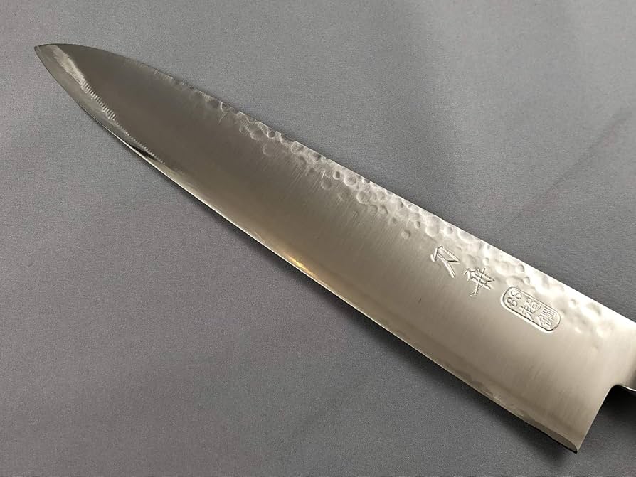 Amazon｜刀舟技研 包丁 牛刀 (左利き用) 240mm 「 刀舟 鎚目モナカ