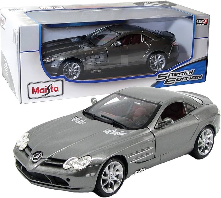 Maisto 1:18 Metallic Scale Grey Mercedes-Benz SLR McLaren : Amazon