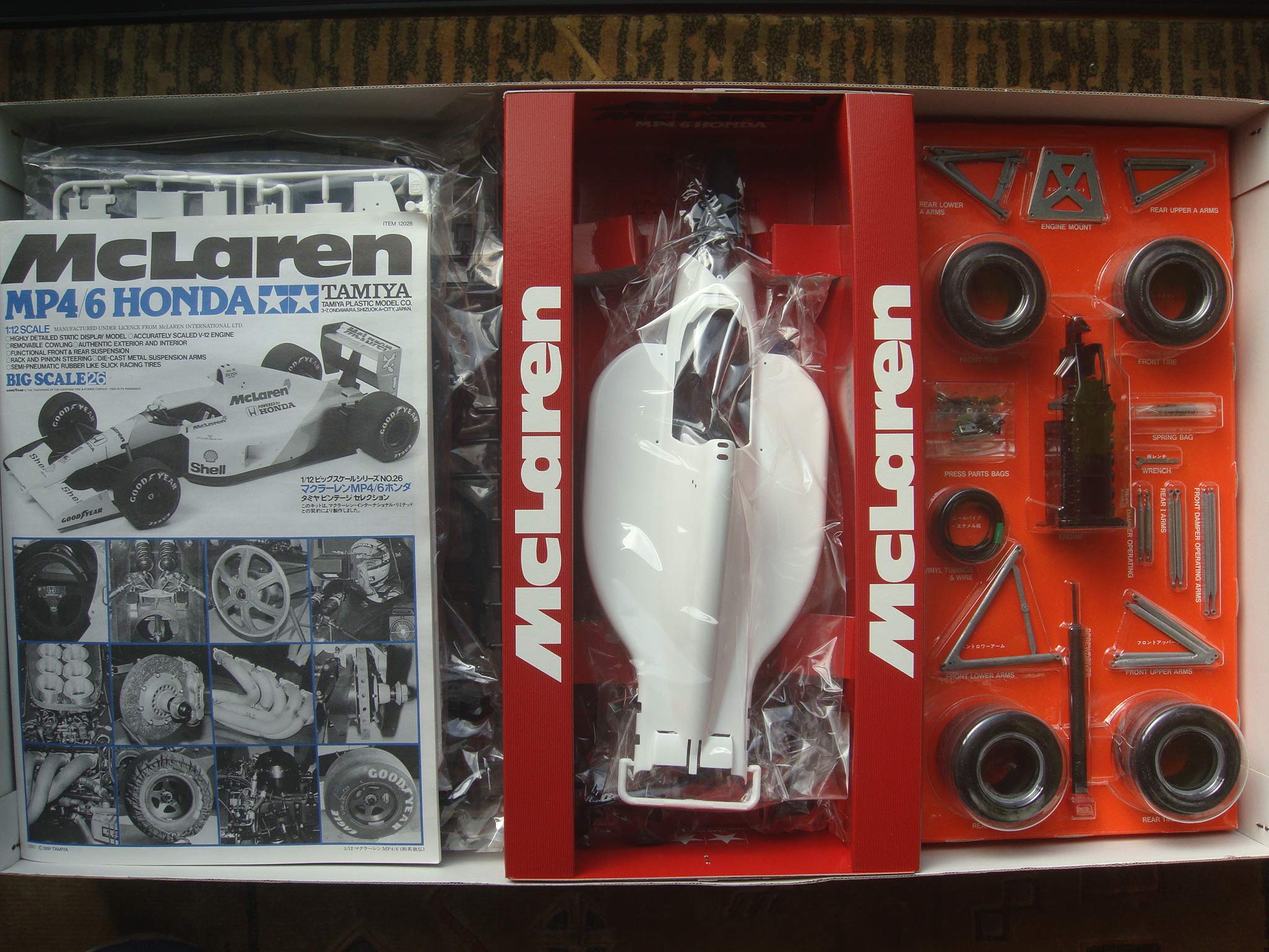 Amazon.com: Tamiya 12028 Mclaren MP4/6 Honda 1/12 : Arts, Crafts