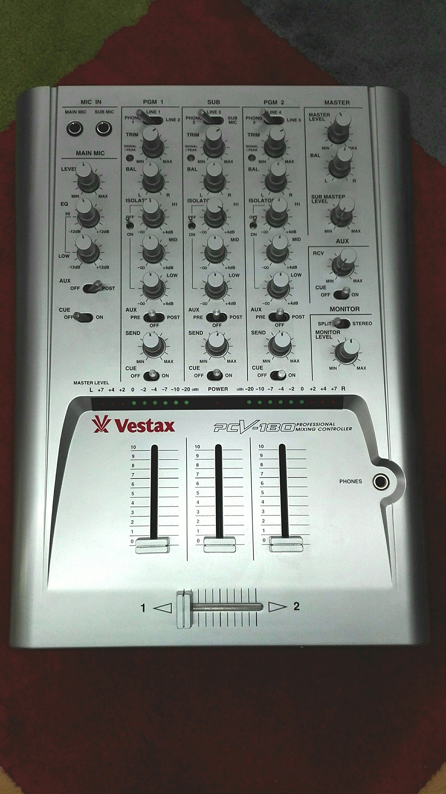 Amazon.co.jp: Vestax ミキサー PCV180 : Musical Instruments