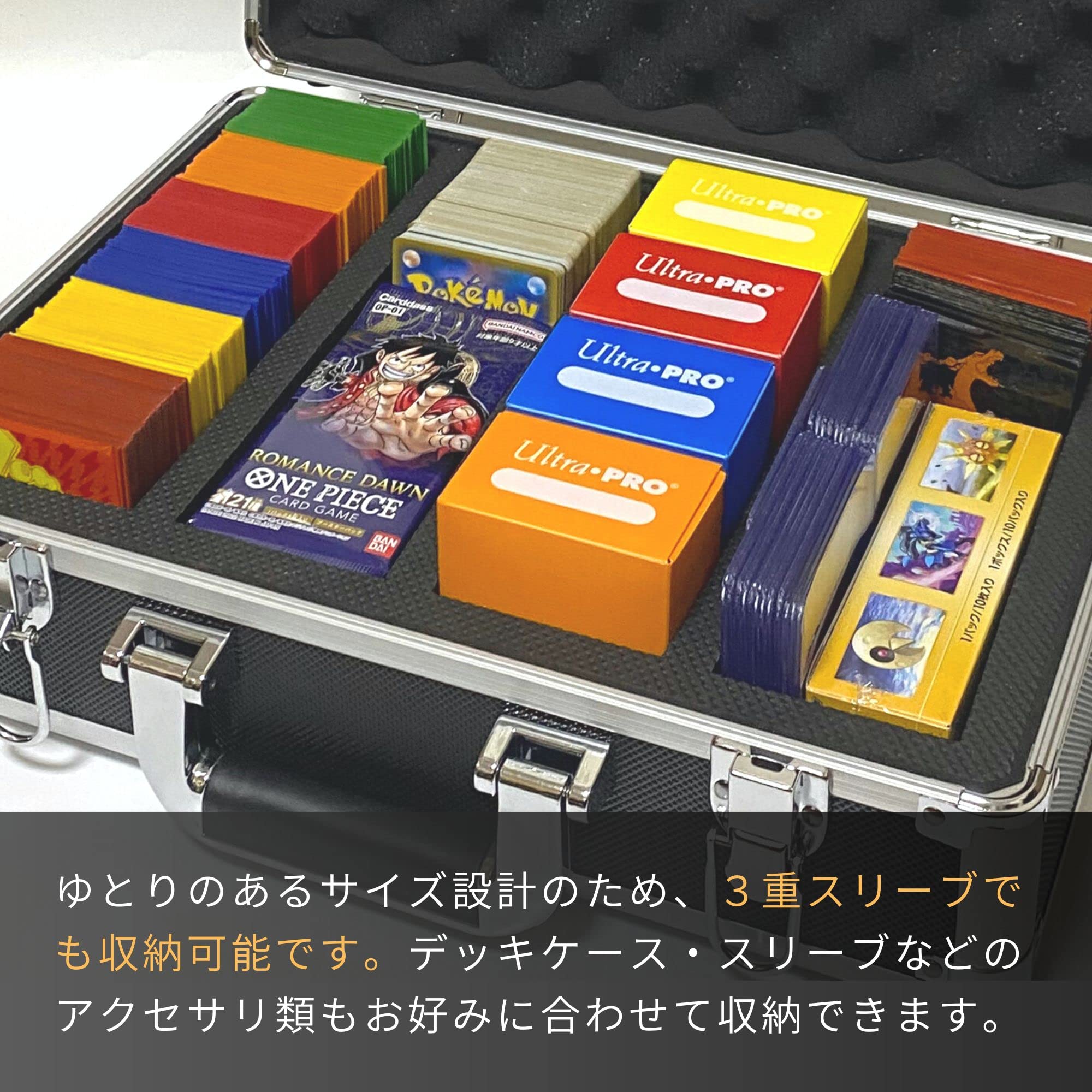 Amazon.co.jp: SPICA トレカ用 アタッシュケース 大容量 2800枚 収納