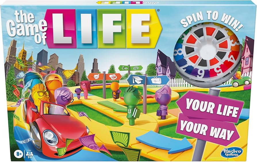 Amazon.co.jp: ハズブロ(HASBRO) THE GAME OF LIFE 英語版 人生ゲーム