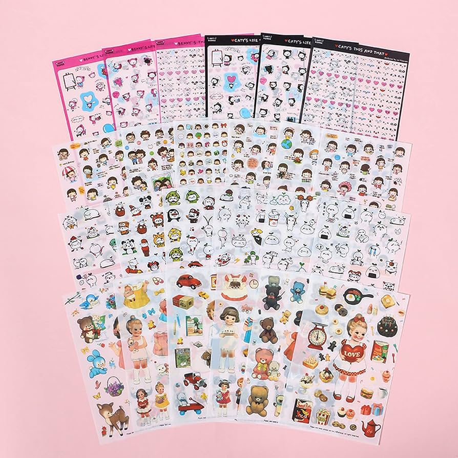 Amazon.co.jp: かわいい シール ごほうび 手帳 ステッカー 【 キラキラ