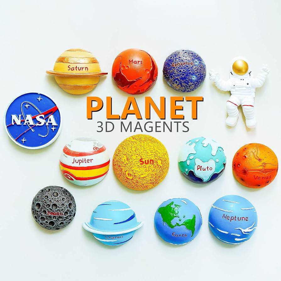 Amazon.co.jp: 宇宙マグネット13個セット - 3D太陽系惑星おもちゃ 太陽