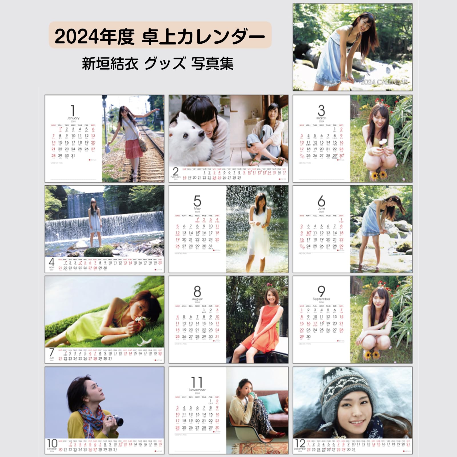 Amazon.co.jp: 新垣結衣 卓上カレンダー カレンダー 2025年 グッズ