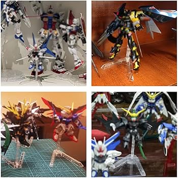 Amazon.co.jp: DELUXEFOX ディスプレイスタンド 3個入り ガンプラ