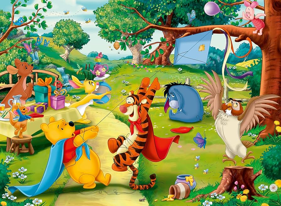 Amazon.com: Ravensburger Disney Pooh to The Rescue 100 XXL Piece