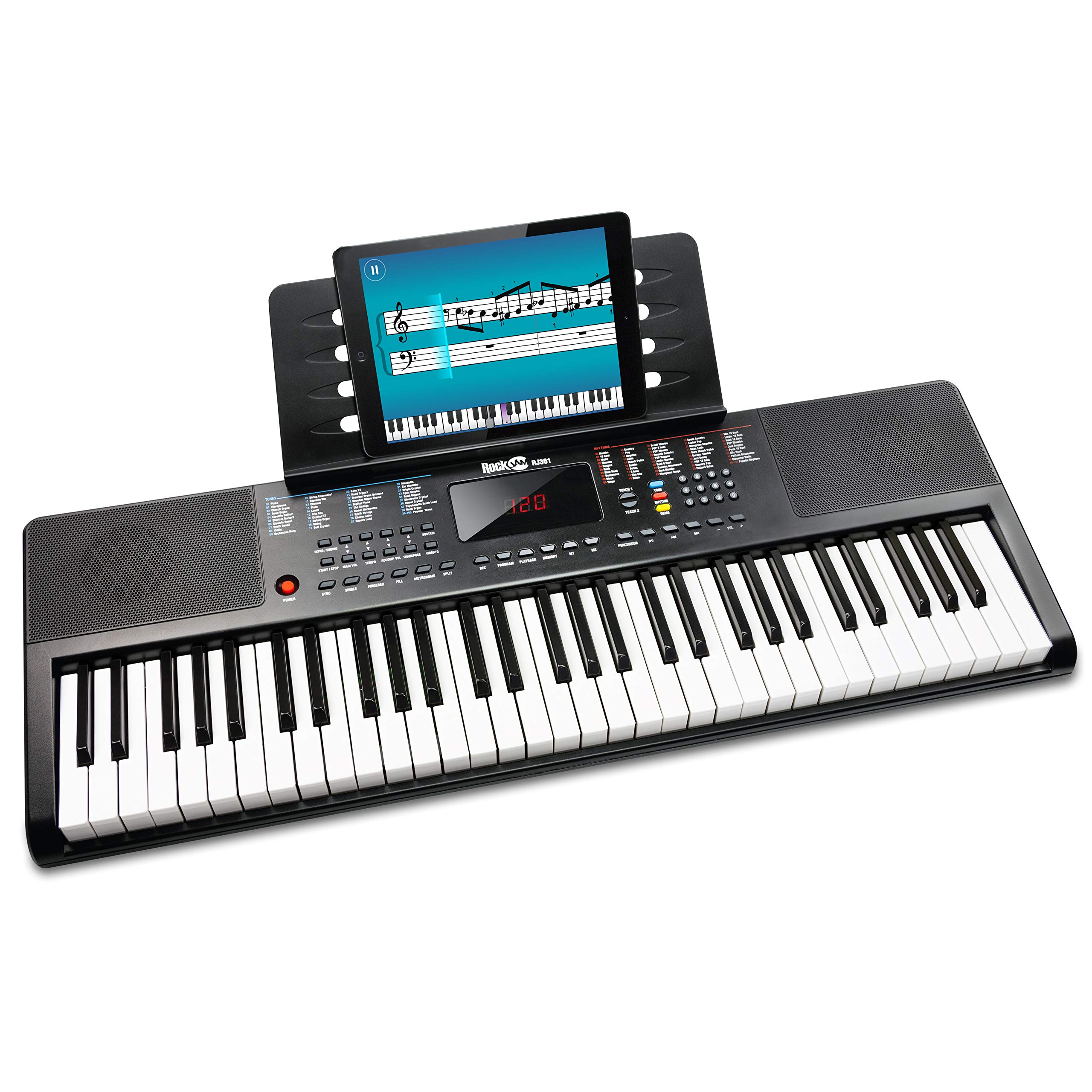 Amazon.com: RockJam 61-Key Compact Keyboard Piano with LED Display