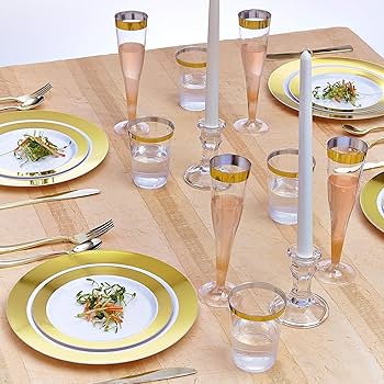 Amazon.co.jp: Ritz エレガントな使い捨て皿 パーティー用 10枚セット