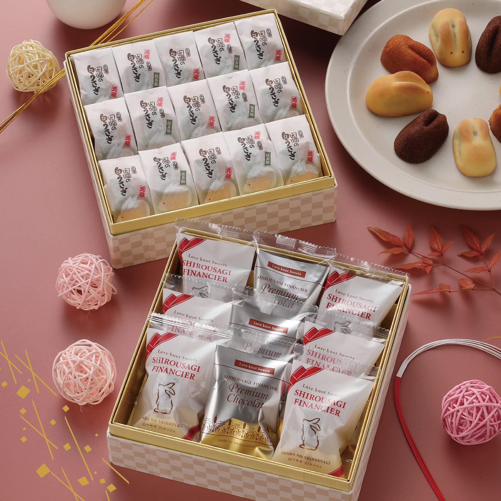 Amazon.co.jp: お歳暮 プレゼント寿製菓うさぎ＆フィナンシェ玉手箱