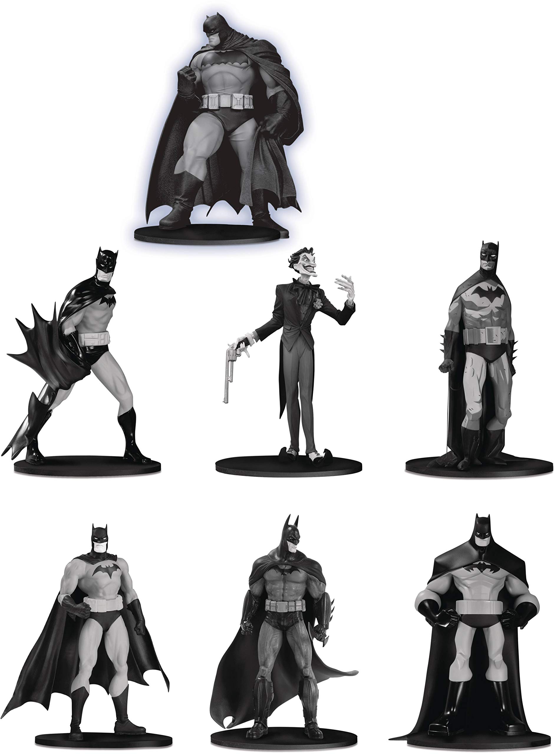 Amazon.co.jp: バットマン ブラック&ホワイト ミニフィギュア 7体