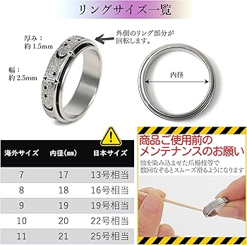 Amazon.co.jp: ZRICCOY 【多動のミカタ】 フィジェットリング フィ