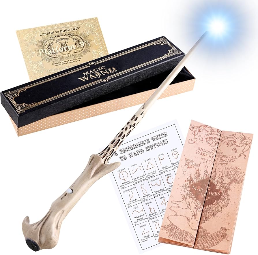 Amazon | ハリーポッター 光る杖 光る魔法の杖セット (ライト付き