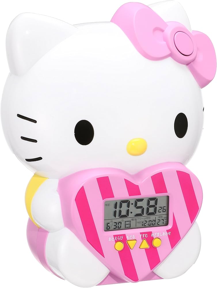 Amazon.co.jp: セイコー クロック 目覚まし時計 ハローキティ