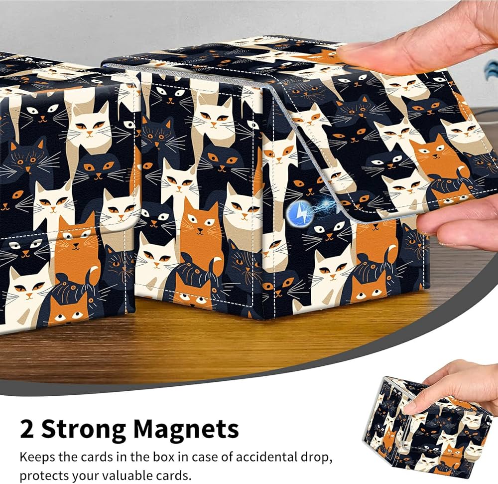 Amazon.co.jp: HEAKIERG 猫カードデッキボックスオーガナイザー 100枚