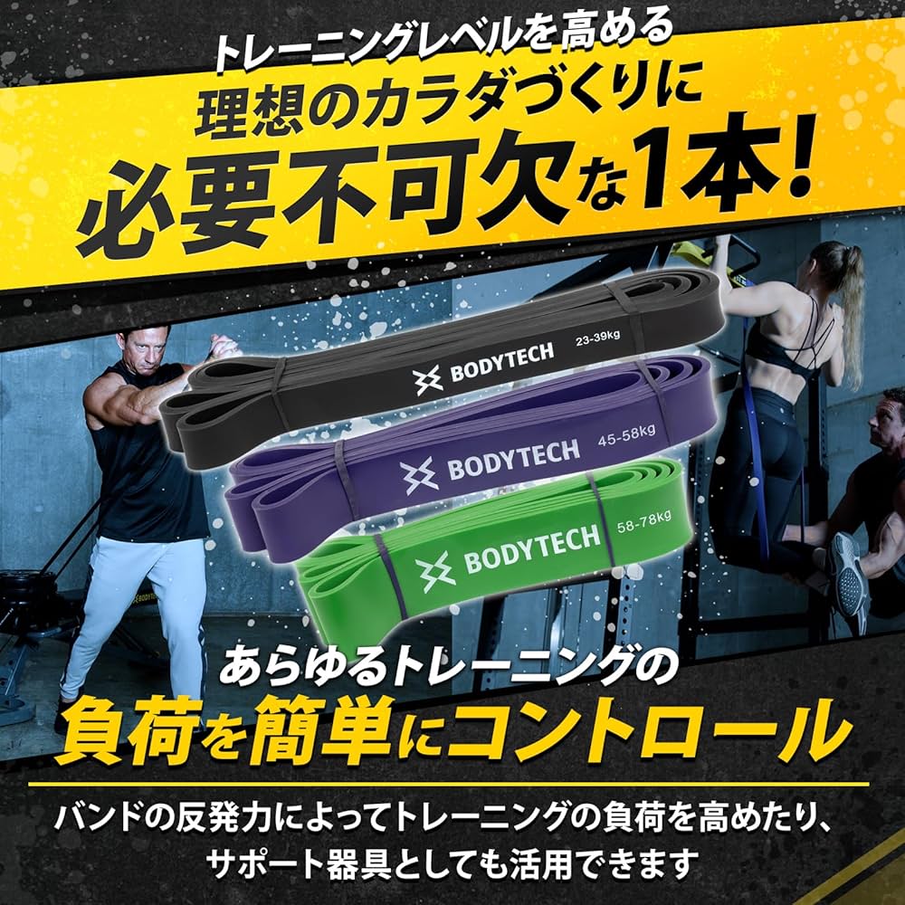 Amazon.co.jp: 【Amazon.co.jp限定】ボディテック パワーバンド 4本