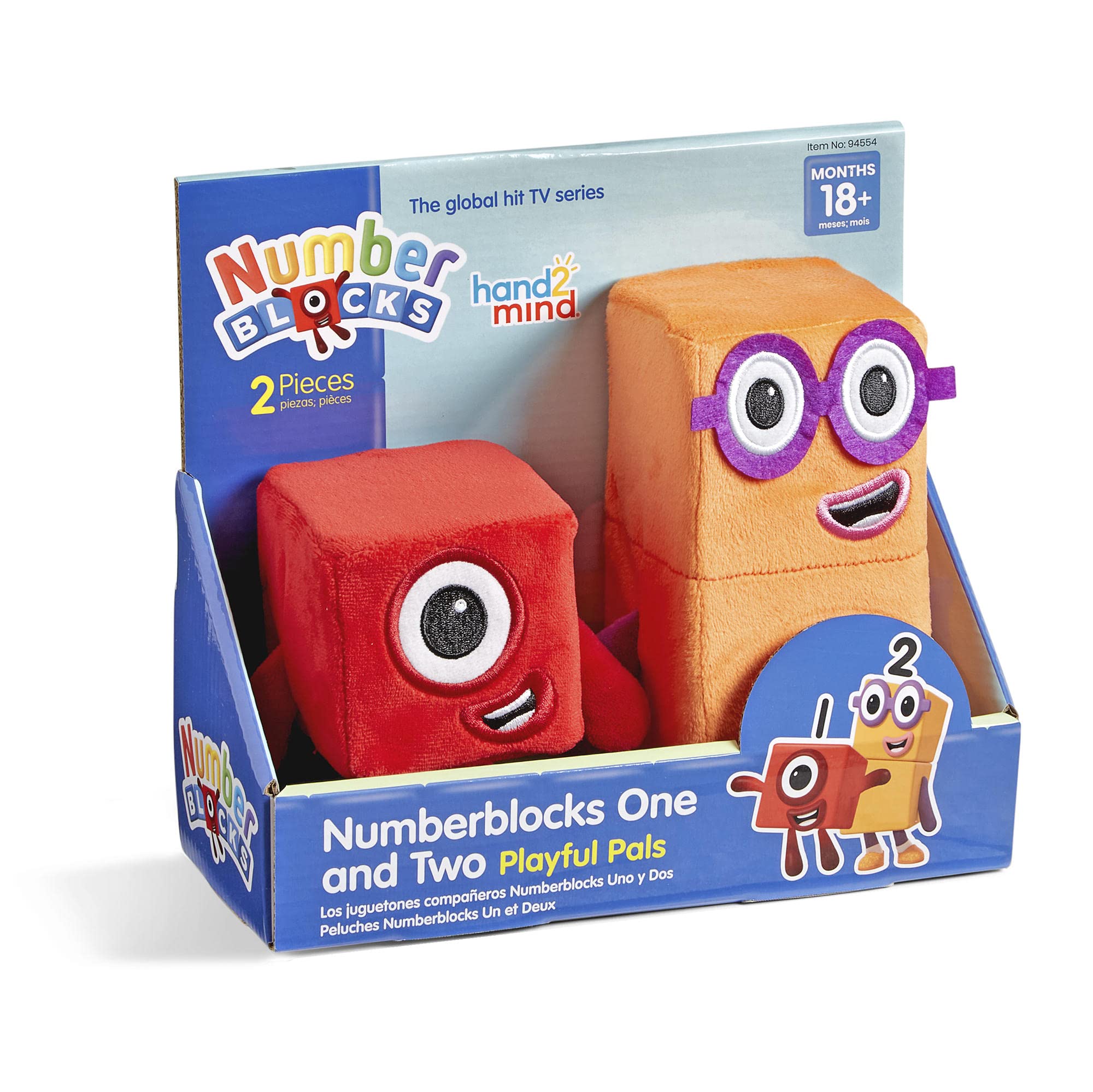 Amazon.com: hand2mind Numberblocks One & Two Playful Pals, Plush