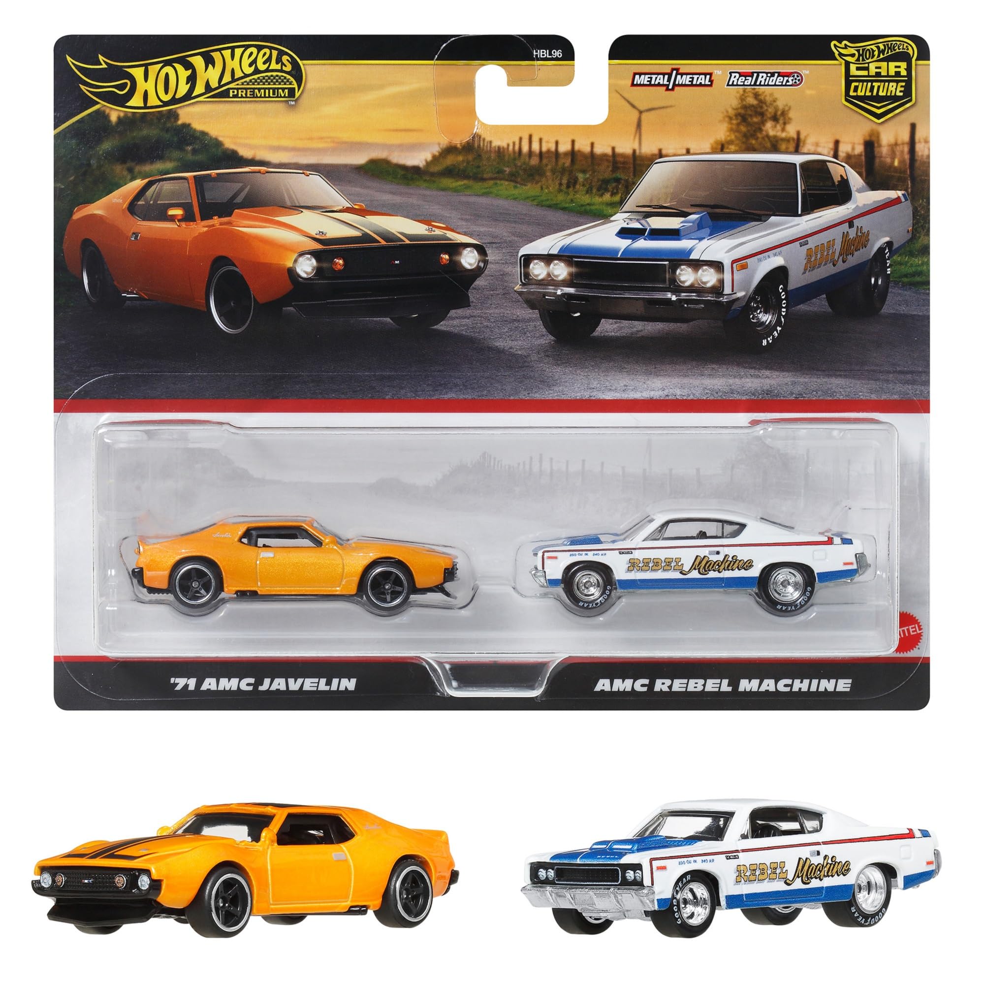 Amazon | ホットウィール(Hot Wheels) プレミアム 2パック - '71 AMC