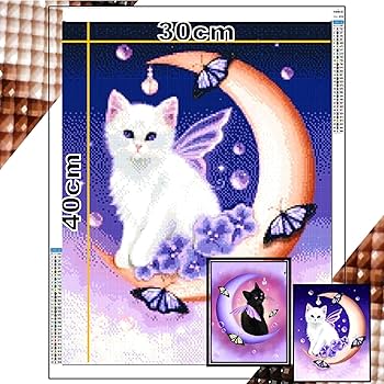 Amazon | Leiasnow ダイヤモンドアート セット 猫 初心者 キット
