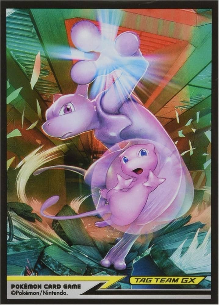 Amazon | ポケモンカードゲーム デッキシールド ミュウツー＆ミュウ