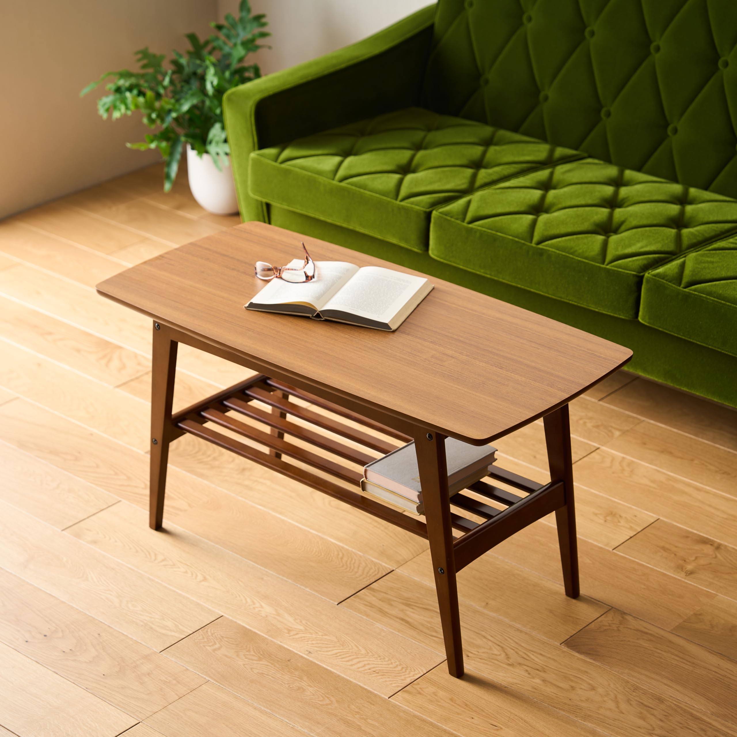 カリモク60 リビングテーブル大 ローテーブル ウォールナット 幅119cm