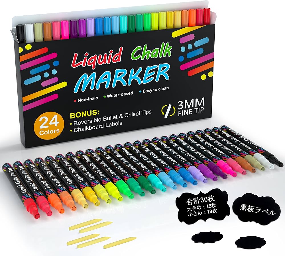 Amazon.co.jp: Shuttle Art チョークマーカー ブラックボード用 液体
