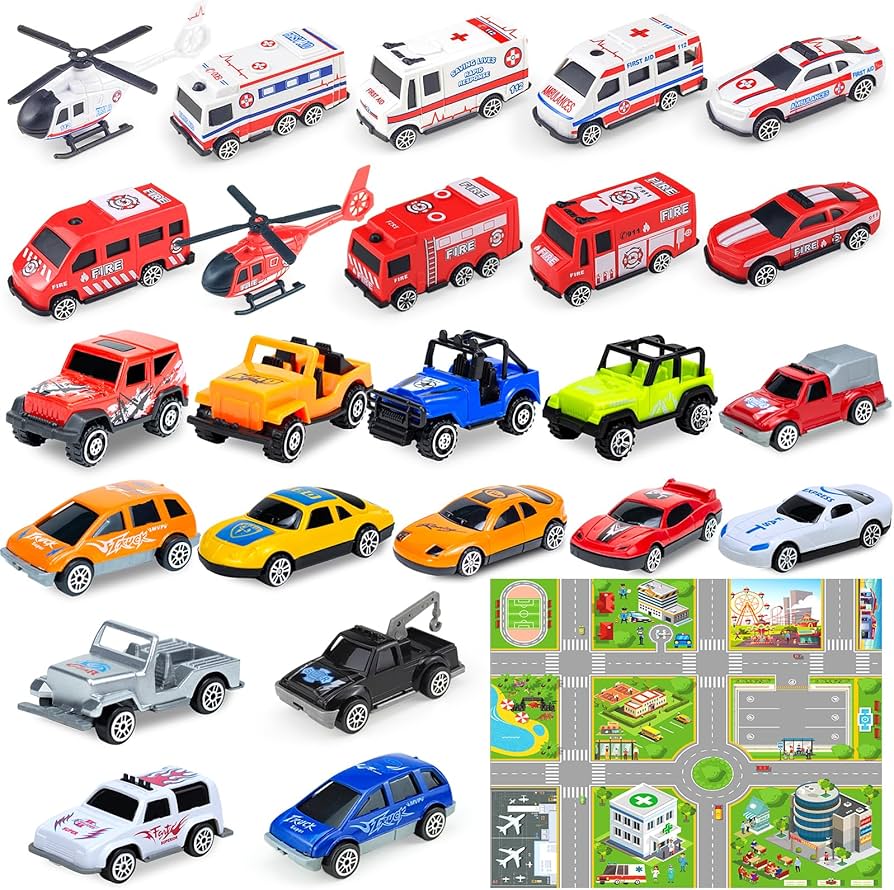Amazon.co.jp: ミニカー セット 車 おもちゃ 車セット 超豊富な24点