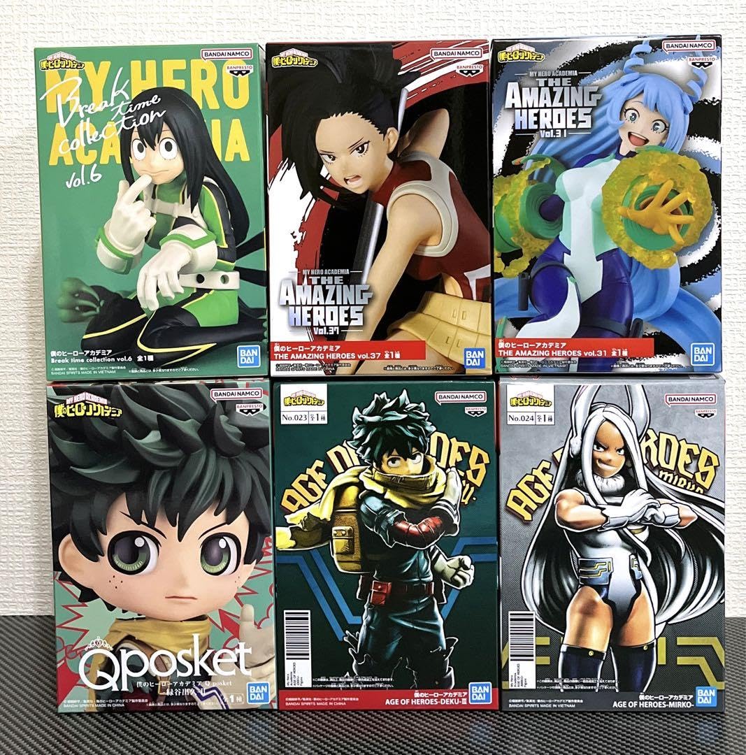 Amazon.co.jp: ヒロ アカ フィギュア 6体セット デク 八百万百 波動