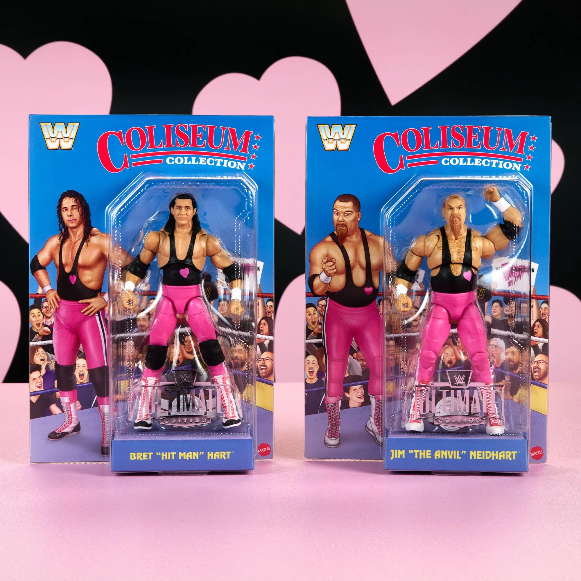 Amazon.com: Mattel WWE Coliseum Collection Hart Foundation Action