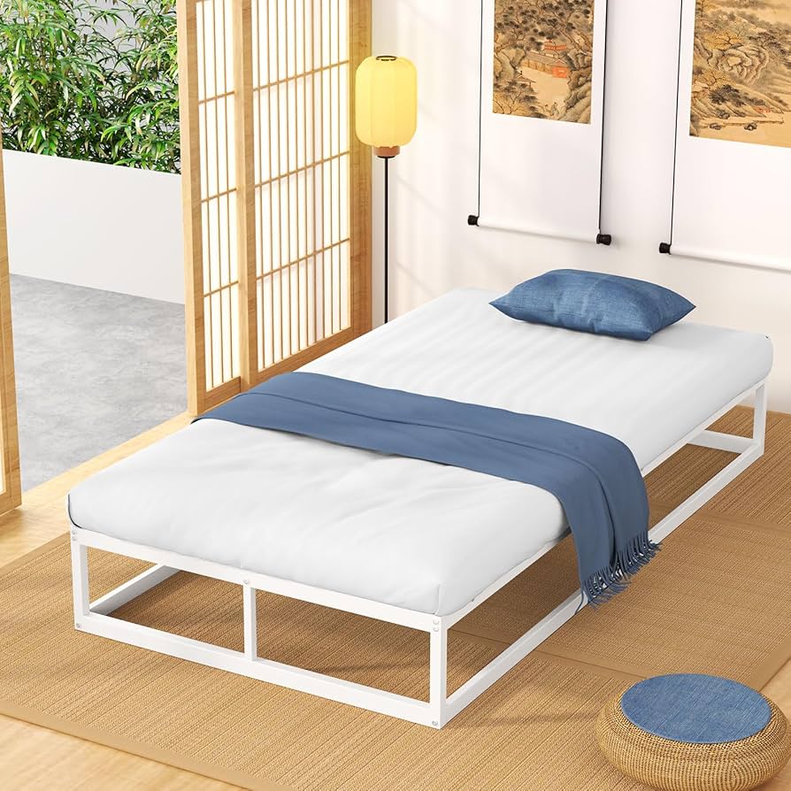 Amazon｜[耐荷重300kg] ベッドフレーム シングル 白 Holdm パイプ