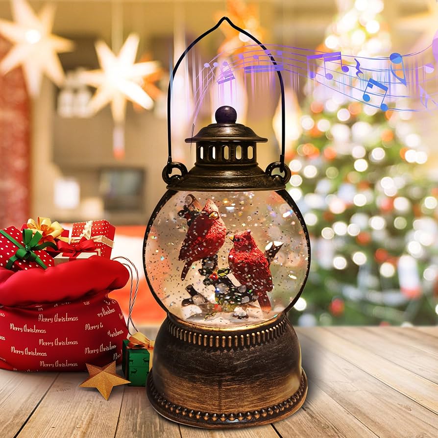 Amazon.co.jp: クリスマススノードーム キラキラスノードーム 音楽付き