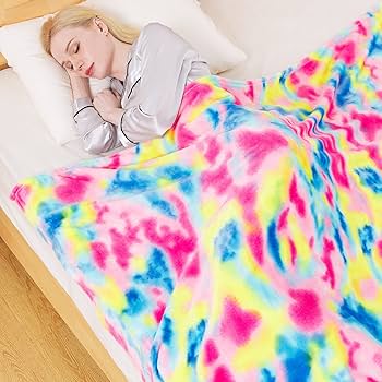 Amazon.com: Flannel Colorful Blanket Queen Size for All Season