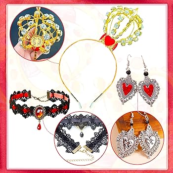 Amazon | [LaVenty] ハートの女の王様のヘアバンド 赤いハートの王冠