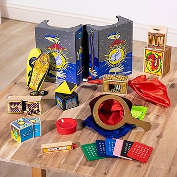 Amazon.com: Melissa & Doug Deluxe Solid-Wood Magic Set with 10