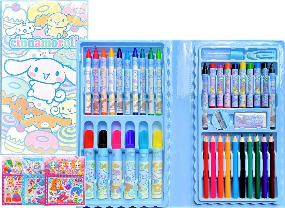Amazon.co.jp: シナモロール ブック型 文房具セット 42種類 お絵かき
