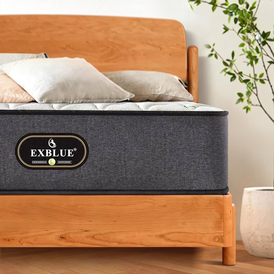 Amazon.co.jp: EXBLUE マットレス ダブル 極厚22cm 独立ポケットコイル