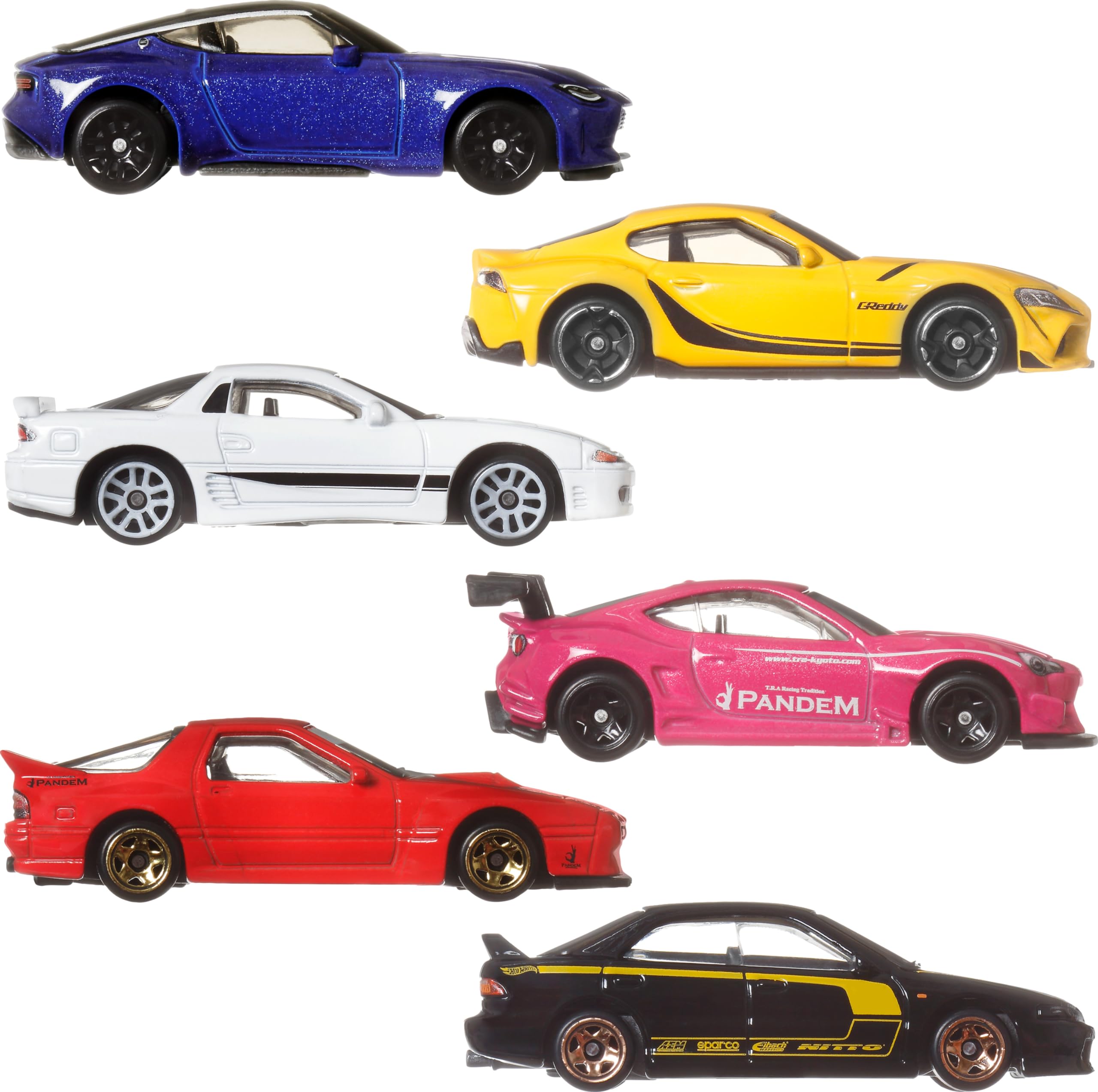 Amazon.com: Hot Wheels Car Culture Premium Toy Car 6-Pack, Set of
