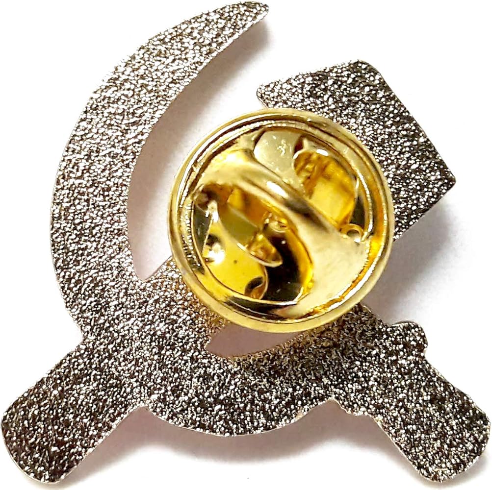 Amazon.co.jp: ソビエト連邦 共産党 鎌と槌 ピンバッジ ミリタリー