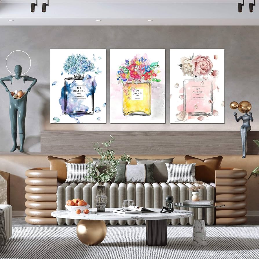 Amazon.co.jp: アートパネル シャネル 香水 ポスター ピンク 花 アート