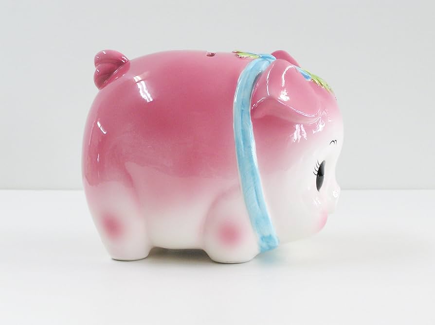 Amazon.co.jp: ピギーバンク 豚 貯金箱 大 ピンク S-60A : おもちゃ