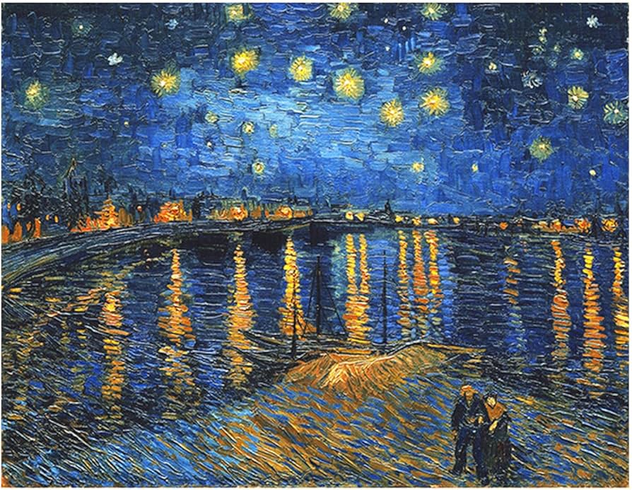 Amazon.co.jp: Famous Painting Van Gogh Starry Night Canvas Wall