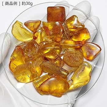 Amazon | [N2 stone Natural] 天然化石 琥珀 (コハク/amber) / 標本