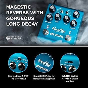 Amazon.com: Strymon blueSky V2 Guitar Effects Pedal with Studio