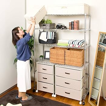 Amazon.co.jp: ドウシシャ 棚 ルミナス互換 メタルルミナスラック 幅