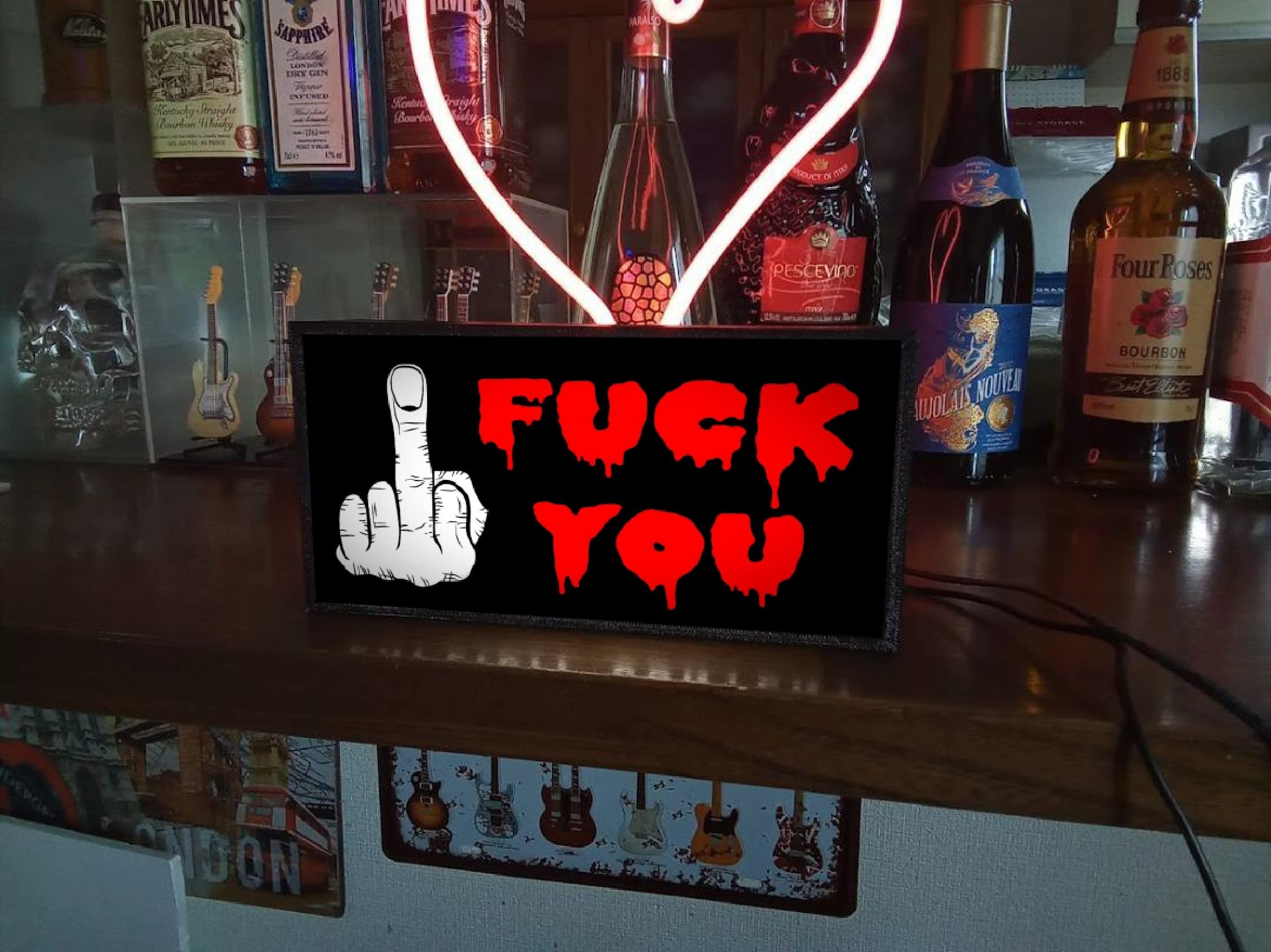 Amazon.co.jp: ファックユー FUCK YOU ロック ハードコア サイン