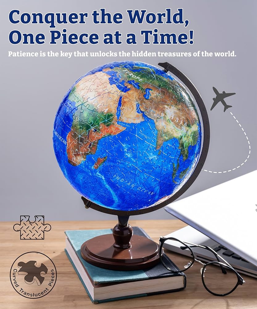 Amazon.com: Pintoo 3-D Puzzle Globe Supreme Large 9