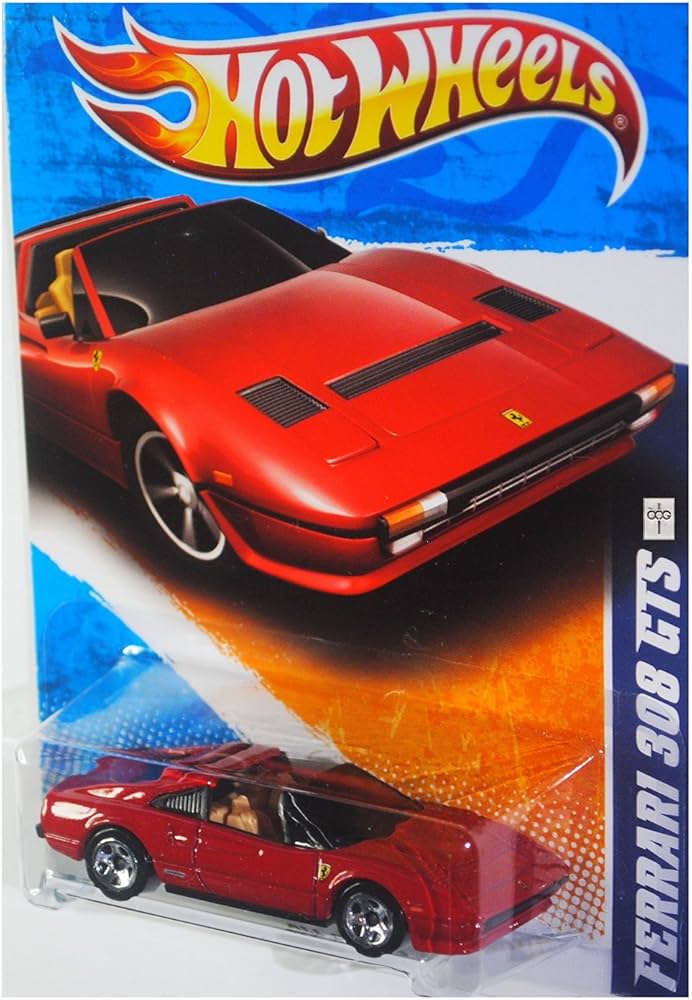 Hot Wheels 2011, Ferrari 308 GTS Red 128/240. All Stars. 1: 64